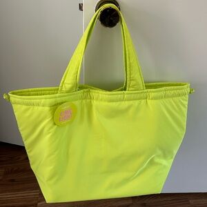 Lime Light Ulta Beauty Side Cinch Tote Bag